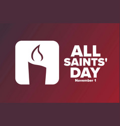 All Saints Day November 1 Holiday Concept