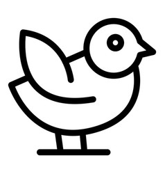 Sparrow Card Icon Outline Animal Bird