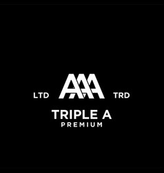 Triple A Aaa Letter Logo Icon Design