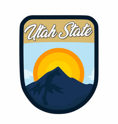 Utah State With Mountain And Sun Views