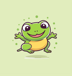 Frog Cartoon Character Cute And Funny Icon