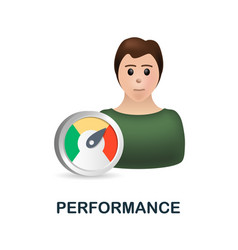 Performance Icon 3d From Company Value Collection