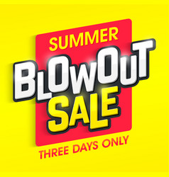 Summer Blowout Sale Banner