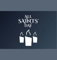 All Saints Day November 1 Holiday Concept