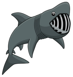 Basking Shark Cartoon Colored Clipart