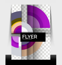 Circle Design A4 Flyer Print Template Annual