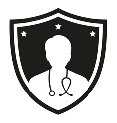 Health Care Logo Doctor With A Shield