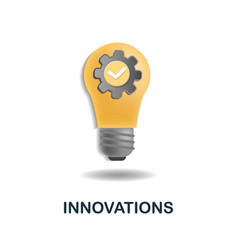 Innovations Icon 3d From Company Value Collection