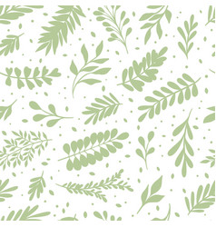 Leaf Seamless Repeat Pattern Wallpaper Green