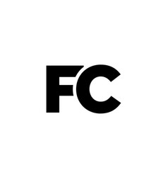 Letter F And C Fc Logo Design Template Minimal