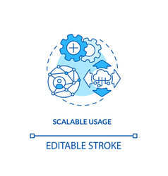 Scalable Usage Concept Icon