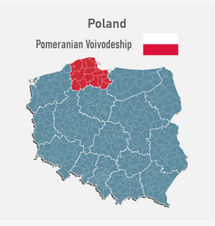 Map Poland And Voivodeship Pomeranian