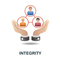 Integrity Icon 3d From Company Value Collection