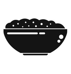 Mash Potato Bowl Icon Simple Food Dish