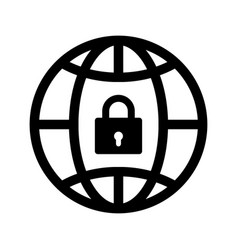 World Internet Protection Security Icon