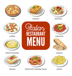 Italian Food Cusine Dishes Pizza Pasta Meat