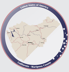 Map Mariposa County In California