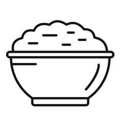 Mash Potato Meal Icon Outline Dish Food