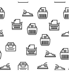 Typewriter Seamless Pattern