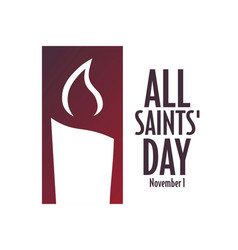 All Saints Day November 1 Holiday Concept