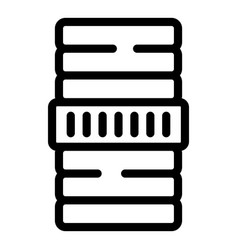 Mobile Cooling Appliance Icon Outline