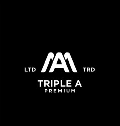 Triple A Aaa Letter Logo Icon Design