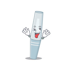 A Mascot Design Mascara Having Funny Crazy Face