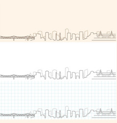 Louisville Hand Drawn Skyline