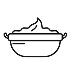 Mashed Food Icon Outline Mash Potato