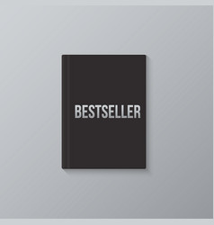 Bestseller Book Template Black Blank Book