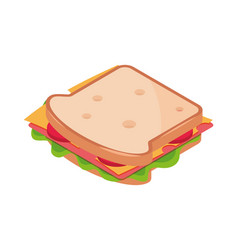 Isometric Sandwich Icon