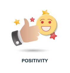 Positivity Icon 3d From Company Value Collection