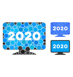 Round Dot 2020 Display Screen Icon Collage