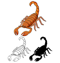 Set Scorpion Cartoon