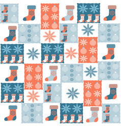 Christmas Pattern Nordic Style Blue