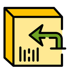 Exchange Box Icon Flat