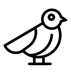 Female Sparrow Icon Outline Tree Bird