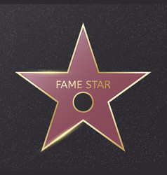 Hollywood Fame Star Blank Cinema Award