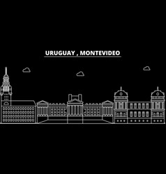 Montevideo Silhouette Skyline Uruguay