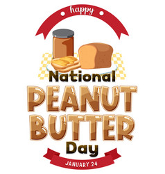 National Peanut Butter Day Banner Design