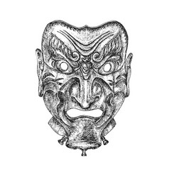 Samurai Armor Mask Drawing Facial Armour