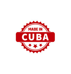 Made In Cuba Rubber Stamp