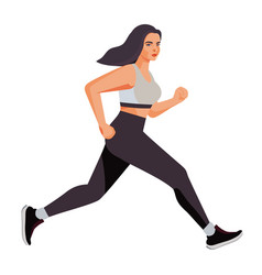 Young Woman Athlete Running