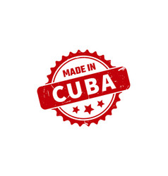 Made In Cuba Rubber Stamp