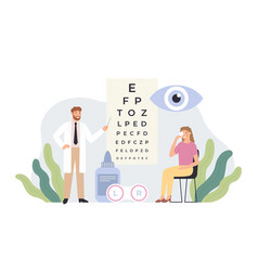 Ophthalmologist Checking Vision Eye Healthcare