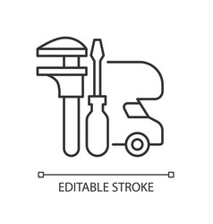 Rv Maintenance Linear Icon