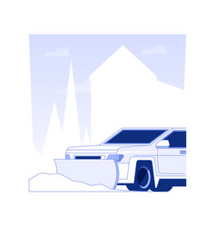 Snow Removal Service Isolated Concept