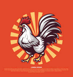 Chicken Rooster Silhouette Of Bold