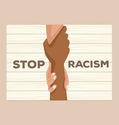 Interracial Handshake Stop Racism Campaign