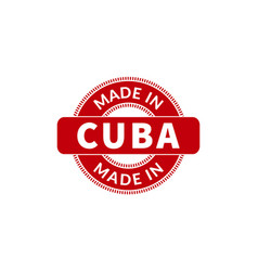 Made In Cuba Rubber Stamp